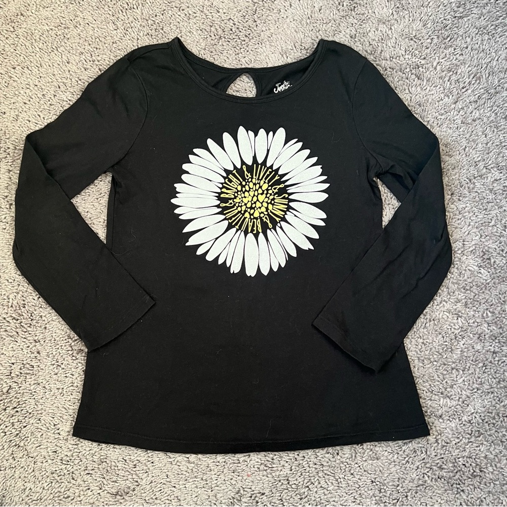 Justice Flower Long Sleeve Shirt size 10